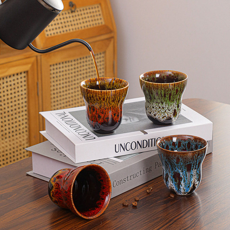 Buddha Stonesヴィンテージ窯変デザイン セラミックコーヒーマグ ティーカップ 150ml - image 20