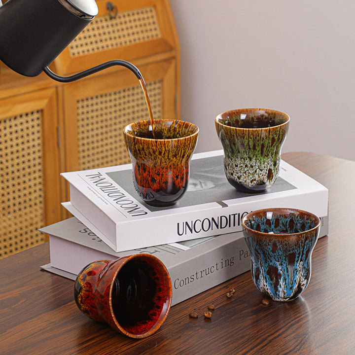 Buddha Stonesヴィンテージ窯変デザイン セラミックコーヒーマグ ティーカップ 150ml - image 20