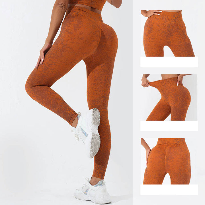 Buddha Stonesシームレス フィットネス クロップ タンクトップ ハイウエスト レギンス パンツ スポーツ ジム ヨガ ウェア - image 23
