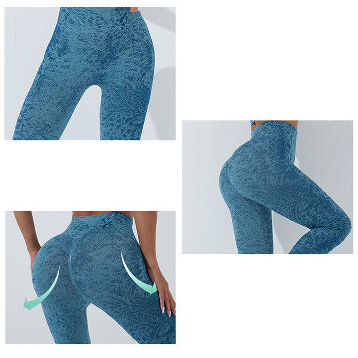 Buddha Stonesシームレス フィットネス クロップ タンクトップ ハイウエスト レギンス パンツ スポーツ ジム ヨガ ウェア - image 39
