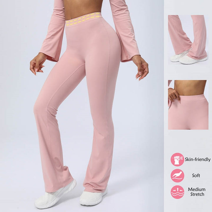 Buddha Stonesロングスリーブ バックレス ストラップ トップブラ フレアパンツ フィットネス ヨガ ウェア - image 37