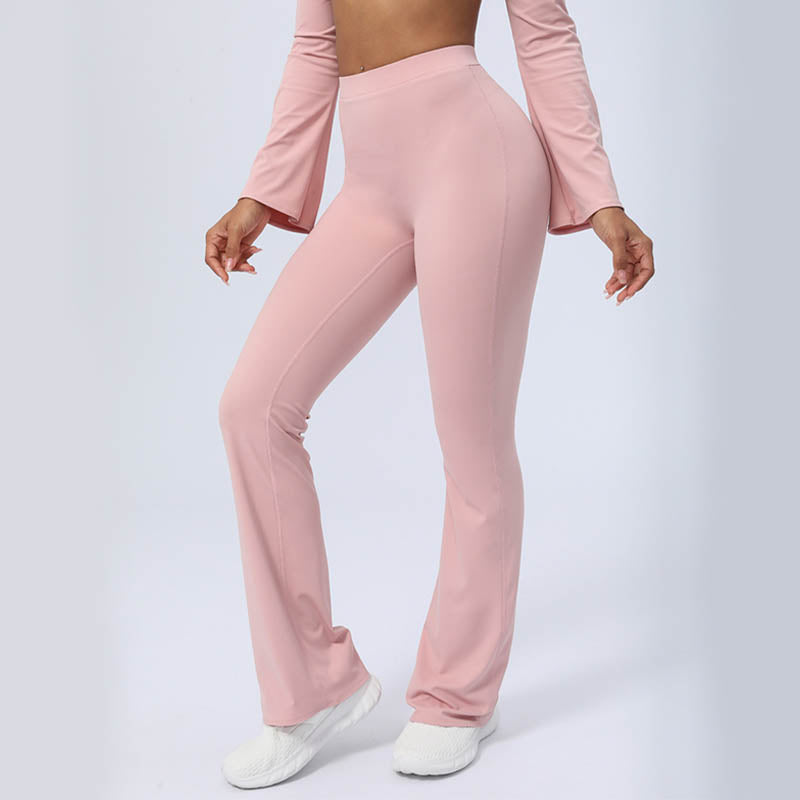 Buddha Stonesロングスリーブ バックレス ストラップ トップブラ フレアパンツ フィットネス ヨガ ウェア - image 35