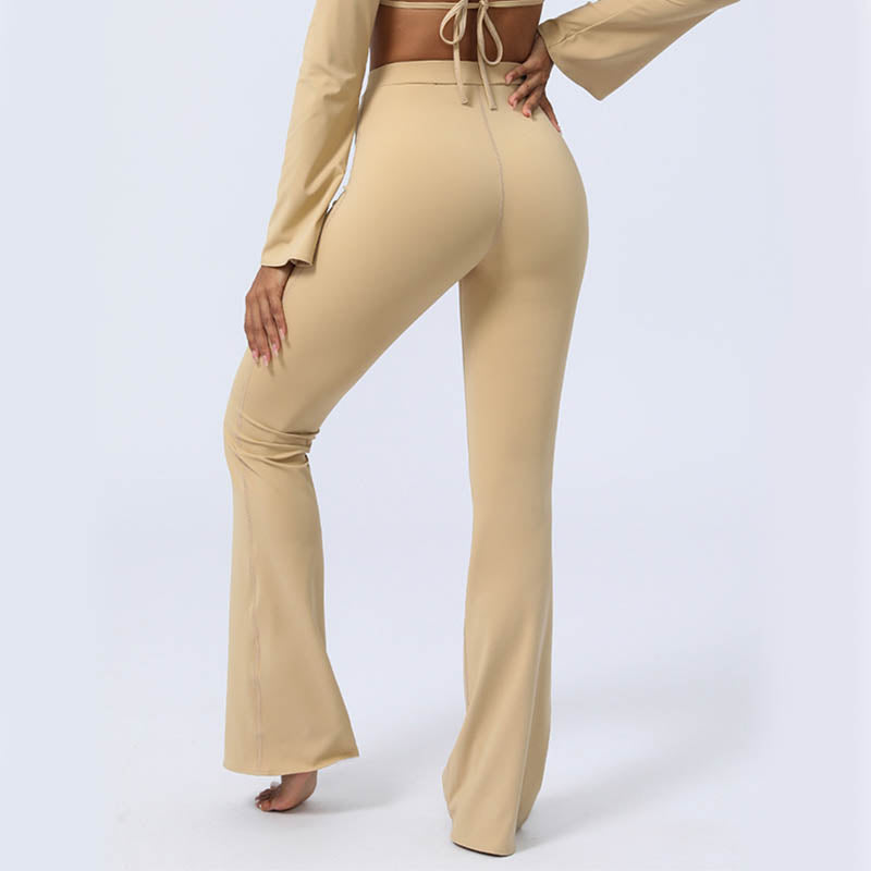 Buddha Stonesロングスリーブ バックレス ストラップ トップブラ フレアパンツ フィットネス ヨガ ウェア - image 20