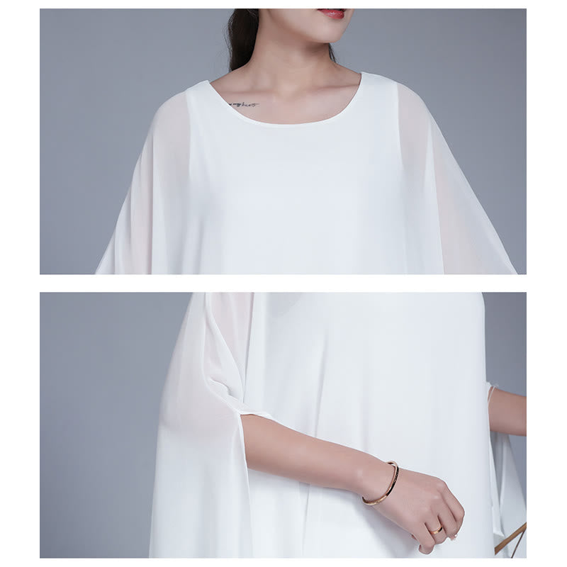 Buddha Stonesのシンプルな柄のミディドレス、ワイドレッグパンツ、瞑想、スピリチュアル、禅の練習、ヨガ、ダンスウェア - image 7