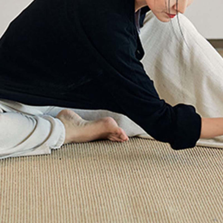 Buddha Stones無地 長袖 コート ジャケット トップス ワイドレッグパンツ 禅 太極拳 ヨガ 瞑想服 - image 18