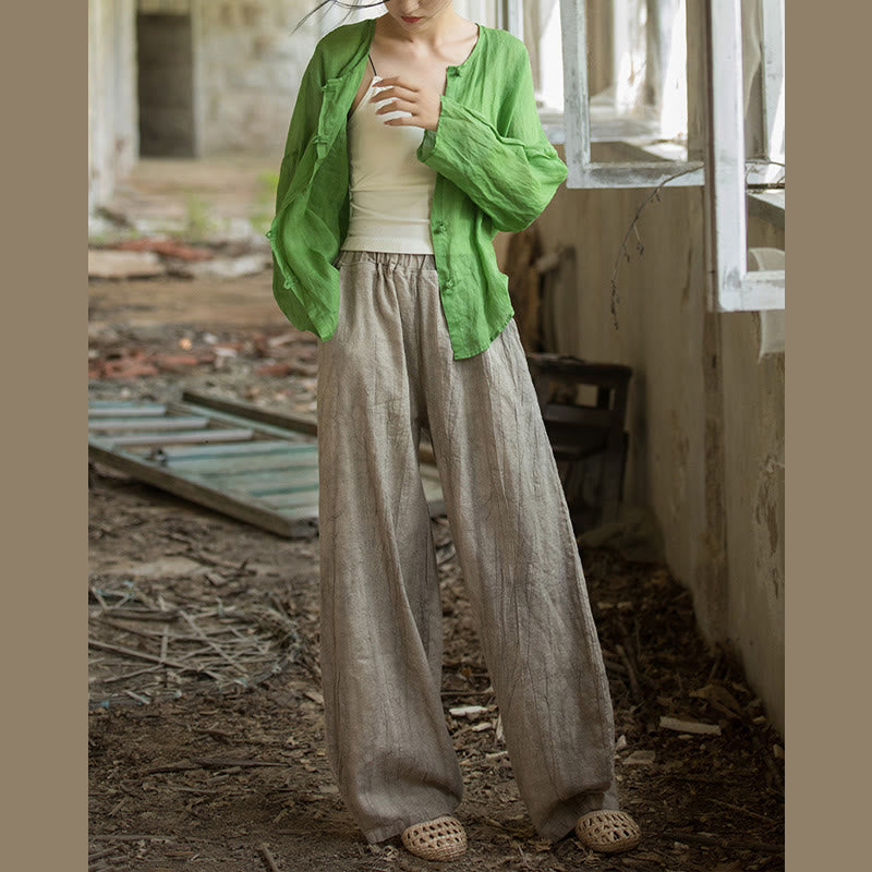 Buddha Stonesレトロ タイダイ ハーレムパンツ カジュアル レディース ヨガパンツ ポケット付き - image 11