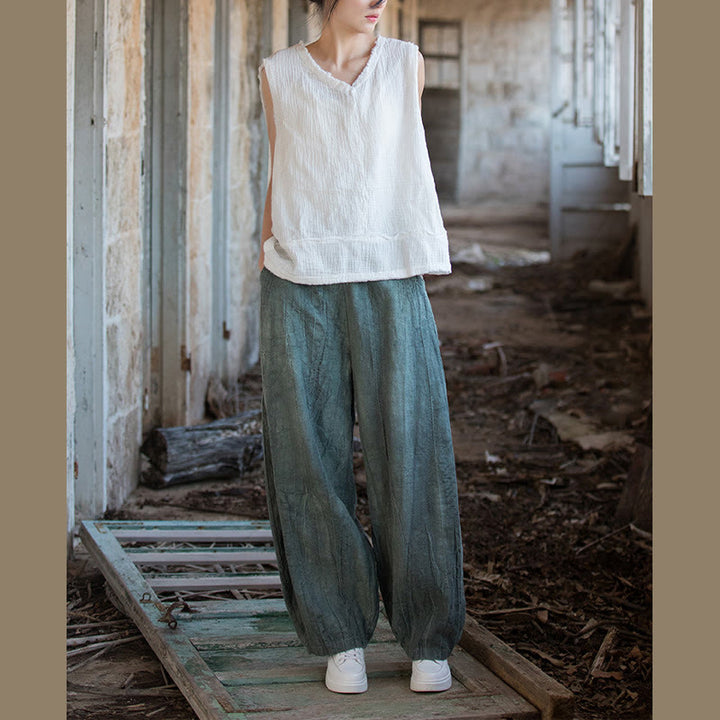 Buddha Stonesレトロ タイダイ ハーレムパンツ カジュアル レディース ヨガパンツ ポケット付き - image 30