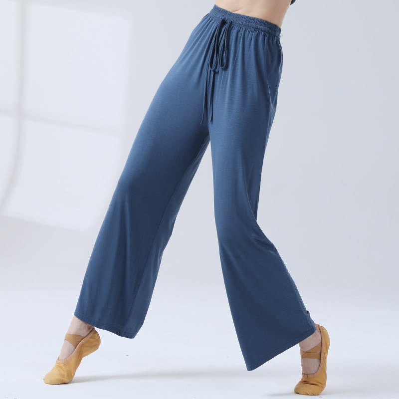 Buddha Stonesゆったりモダール ドローストリング ワイドレッグパンツ ヨガ ダンス用 - image 19