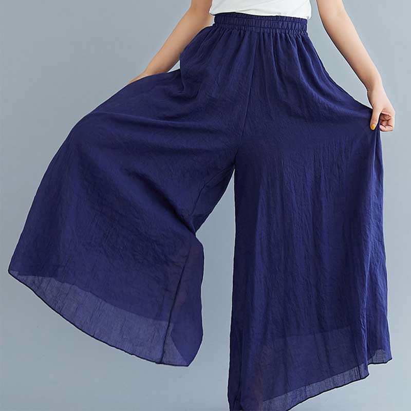 Buddha Stonesレディース カジュアル ゆったり コットン リネン ワイドレッグ パンツ ヨガ ダンス用 - image 42