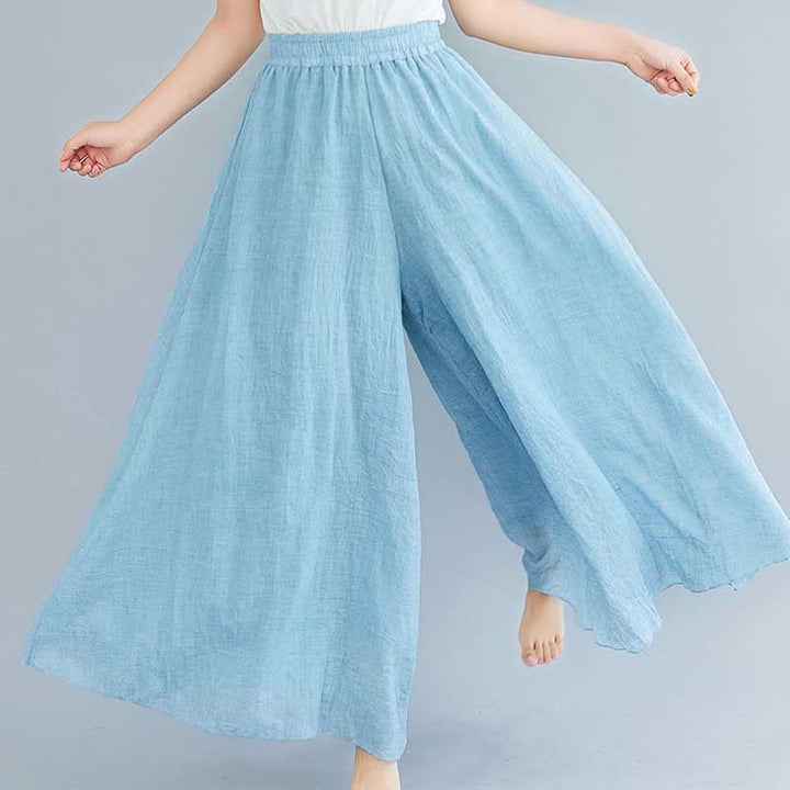 Buddha Stonesレディース カジュアル ゆったり コットン リネン ワイドレッグ パンツ ヨガ ダンス用 - image 36