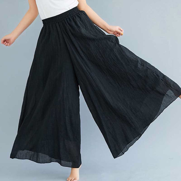 Buddha Stonesレディース カジュアル ゆったり コットン リネン ワイドレッグ パンツ ヨガ ダンス用 - image 10