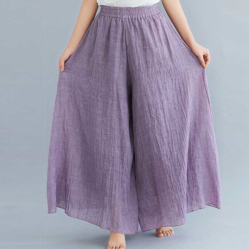 Buddha Stonesレディース カジュアル ゆったり コットン リネン ワイドレッグ パンツ ヨガ ダンス用 - image 22