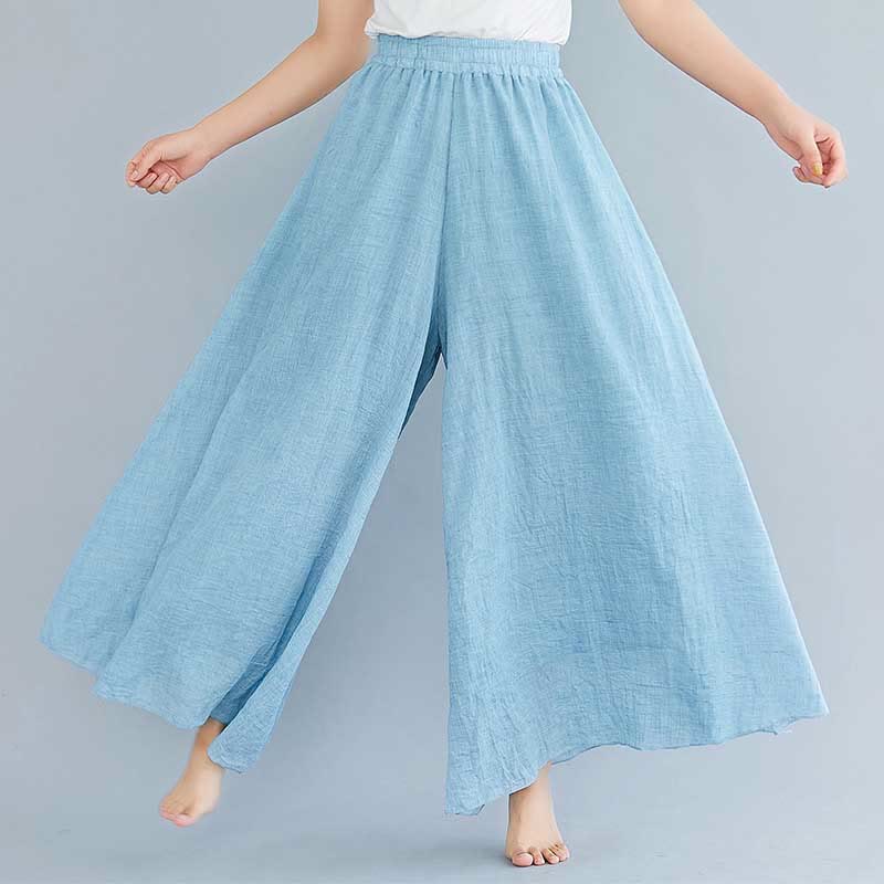 Buddha Stonesレディース カジュアル ゆったり コットン リネン ワイドレッグ パンツ ヨガ ダンス用 - image 35