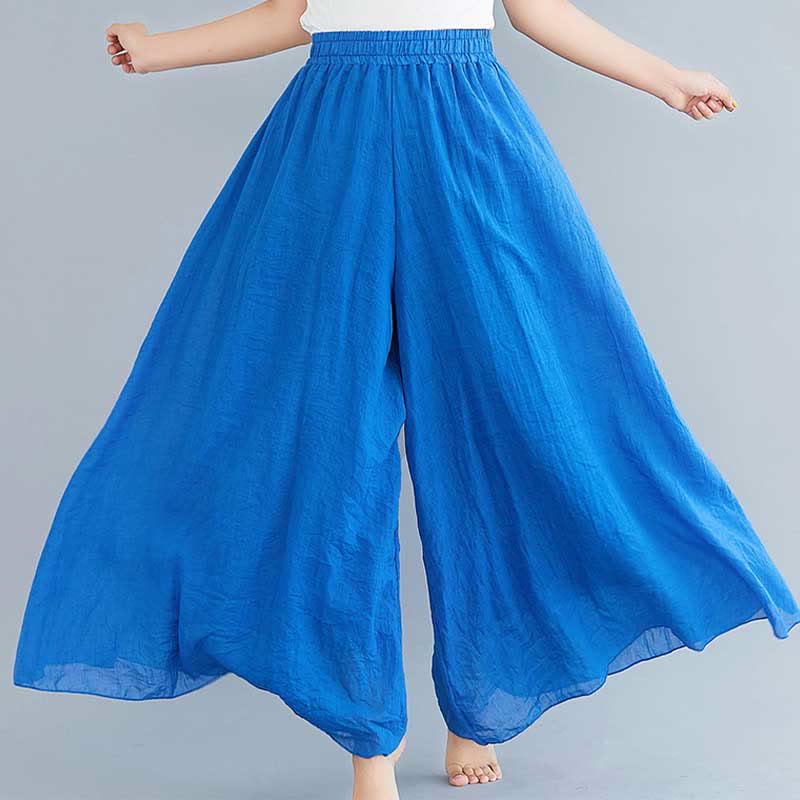 Buddha Stonesレディース カジュアル ゆったり コットン リネン ワイドレッグ パンツ ヨガ ダンス用 - image 39
