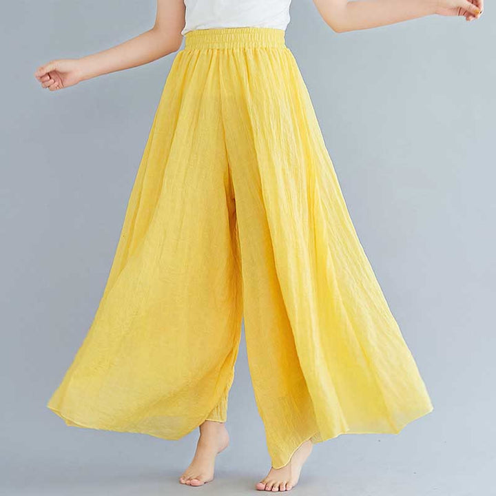 Buddha Stonesレディース カジュアル ゆったり コットン リネン ワイドレッグ パンツ ヨガ ダンス用 - image 7