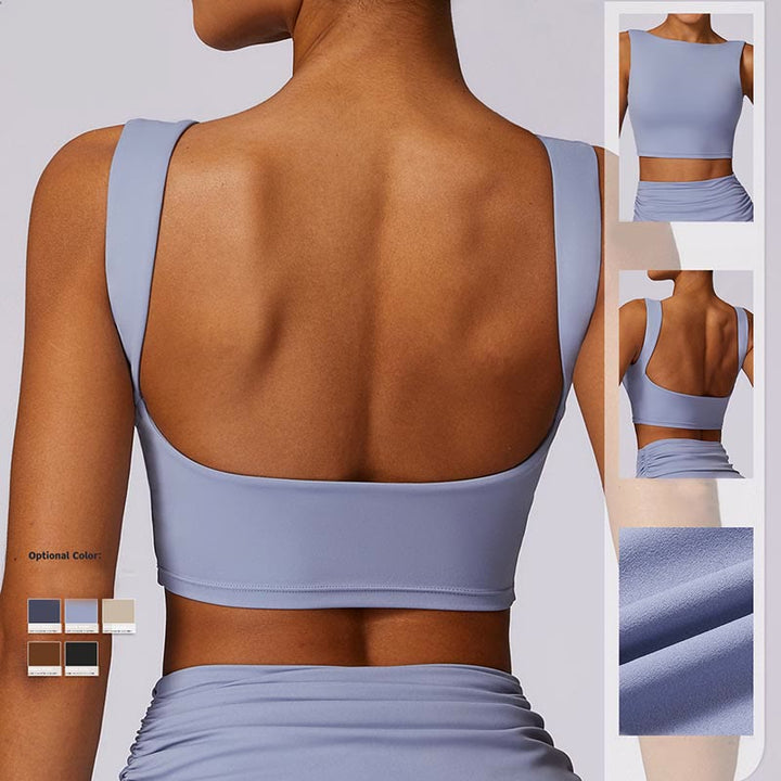 Buddha Stonesノースリーブ バックレス ストラップ タンクトップ ブラ フレアパンツ スポーツ フィットネス ヨガ - image 9