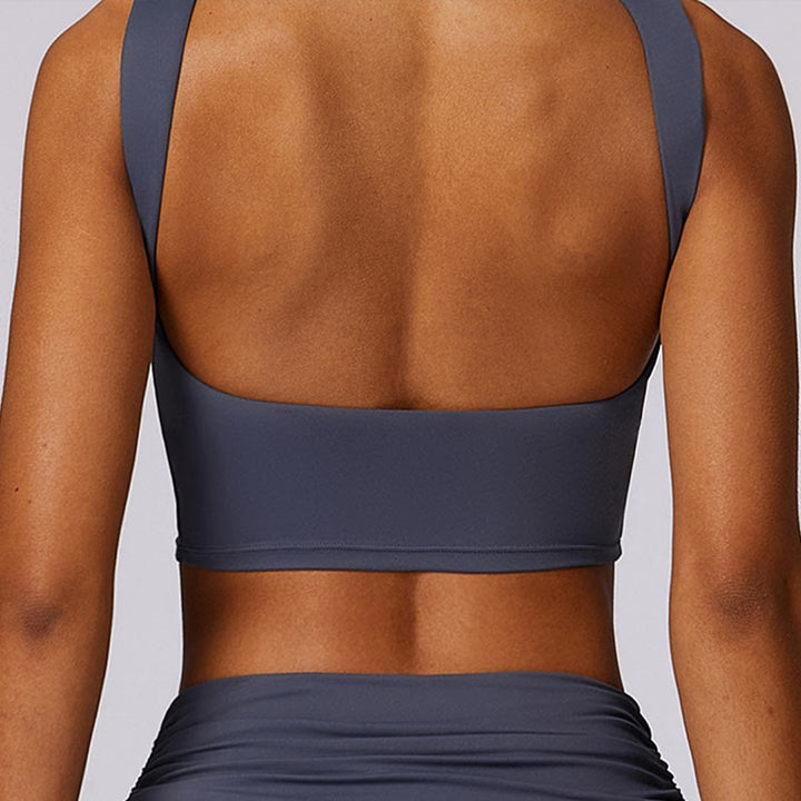 Buddha Stonesノースリーブ バックレス ストラップ タンクトップ ブラ フレアパンツ スポーツ フィットネス ヨガ - image 45