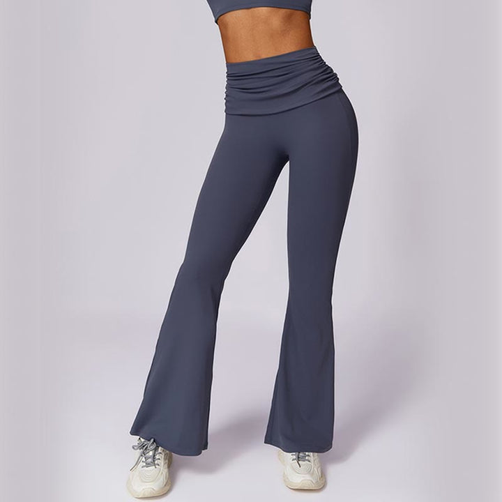 Buddha Stonesノースリーブ バックレス ストラップ タンクトップ ブラ フレアパンツ スポーツ フィットネス ヨガ - image 48