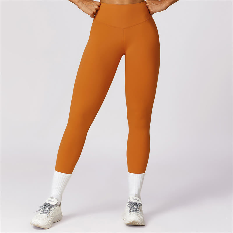 Buddha Stonesレディース 半袖 Tシャツ トップ ハイウエスト レギンス パンツ スポーツ ヨガ用 - オレンジ - パンツ - US8-10、 UK/AU12-14、 EU40-42 (XL)  - image 20