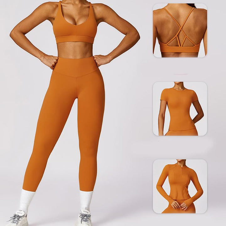 Buddha Stonesレディース 半袖 Tシャツ トップ ハイウエスト レギンス パンツ スポーツ ヨガ用 - image 27