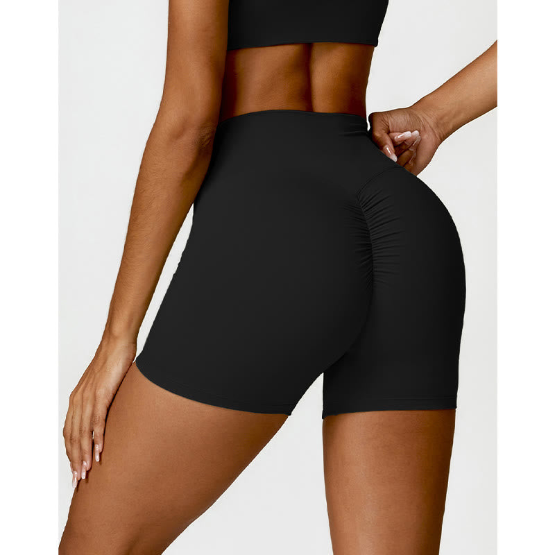 Buddha Stonesジム スポーツ ヨガ バックレス ブラ クロップ タンクトップ ショーツ - image 10