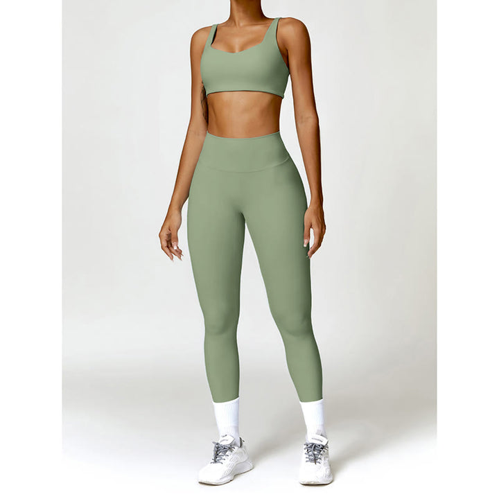 Buddha Stonesジム スポーツ ヨガ バックレス ブラ クロップ タンクトップ ショーツ - image 27