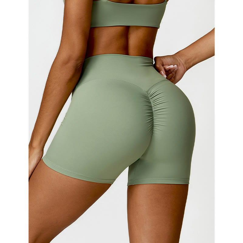 Buddha Stonesジム スポーツ ヨガ バックレス ブラ クロップ タンクトップ ショーツ - image 30