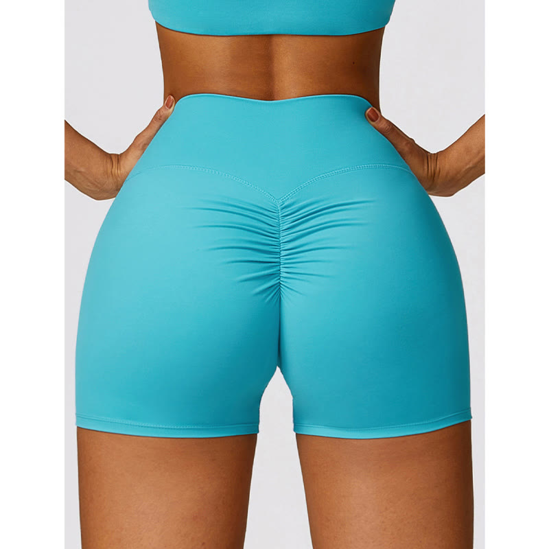 Buddha Stonesジム スポーツ ヨガ バックレス ブラ クロップ タンクトップ 通気性 ショーツ - image 4