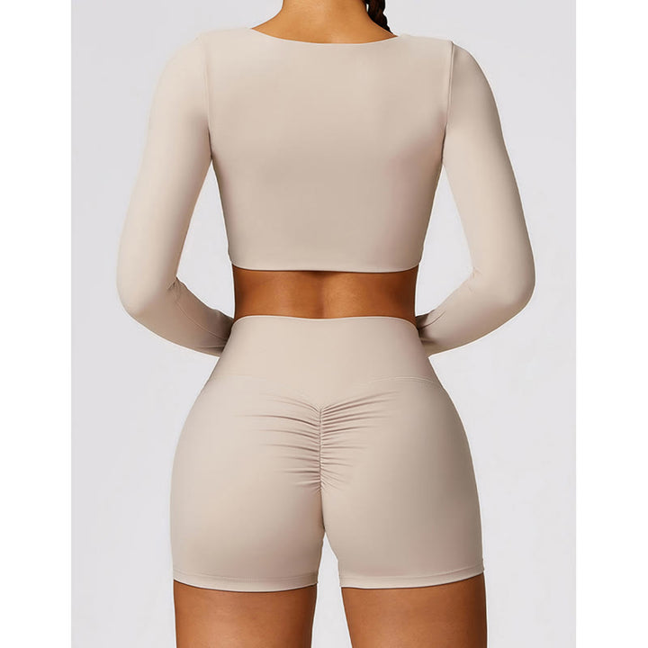 Buddha Stonesジム スポーツ ヨガ バックレス ブラ クロップ タンクトップ 通気性 ショーツ - image 18