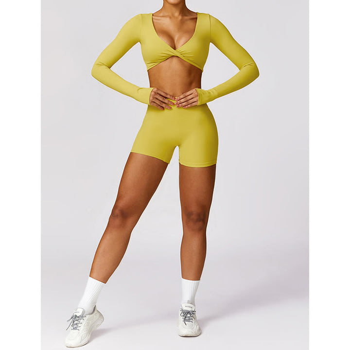 Buddha Stonesジム スポーツ ヨガ バックレス ブラ クロップ タンクトップ 通気性 ショーツ - image 40