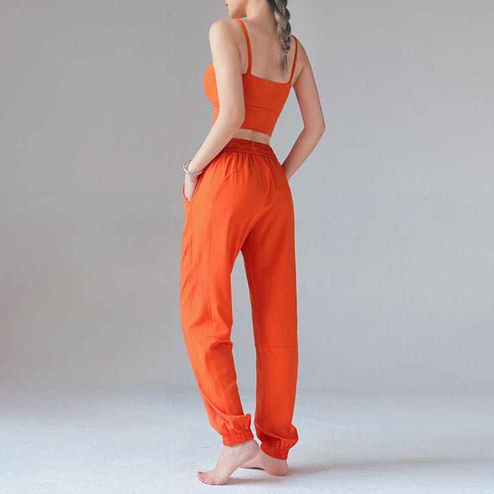 Buddha Stonesハイウエスト フィットネス ヨガ スポーツ ジョガー トラックパンツ ポケット付き スウェットパンツ - image 3