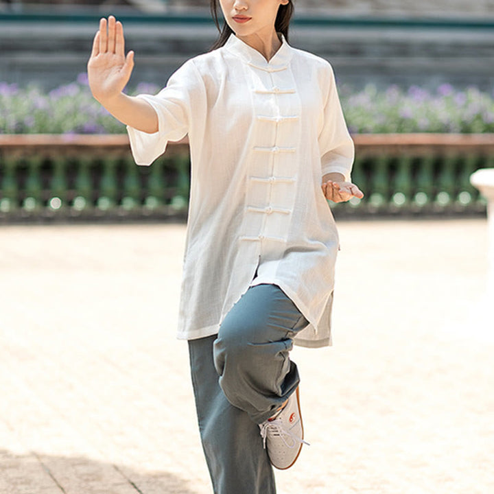 Buddha Stones無地 カエルボタン 瞑想 祈り スピリチュアル 禅 太極拳 気功 練習 ユニセックス 服セット - image 8