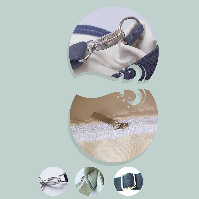 Buddha Stones刺繍草花桜キャンバストートクロスボディバッグショルダーバッグハンドバッグ - image 10