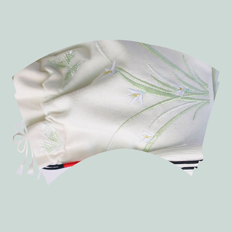 Buddha Stones刺繍草花桜キャンバストートクロスボディバッグショルダーバッグハンドバッグ - image 4