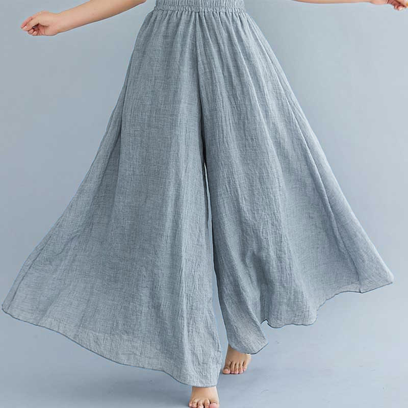 Buddha Stonesレディース カジュアル ゆったり コットン リネン ワイドレッグ パンツ ヨガ ダンス用 - image 13