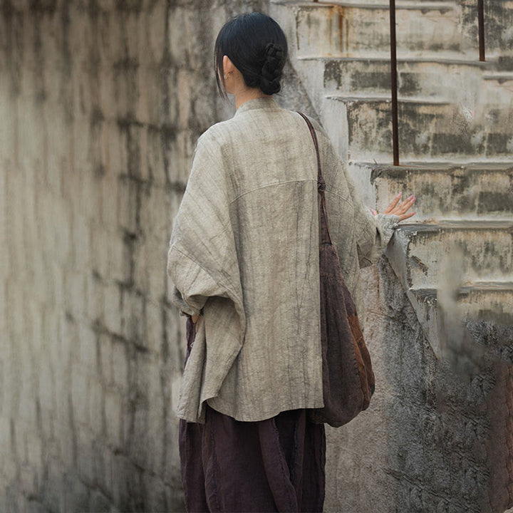 Buddha Stonesタイダイ フロッグボタン 長袖 禅瞑想 オープンフロント ジャケット - image 10