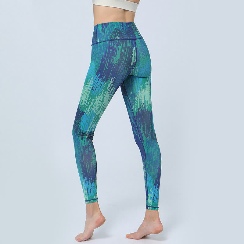 Buddha Stonesのプリント スポーツ フィットネス ヨガ ハイウエスト レギンス レディース ヨガパンツ - image 8