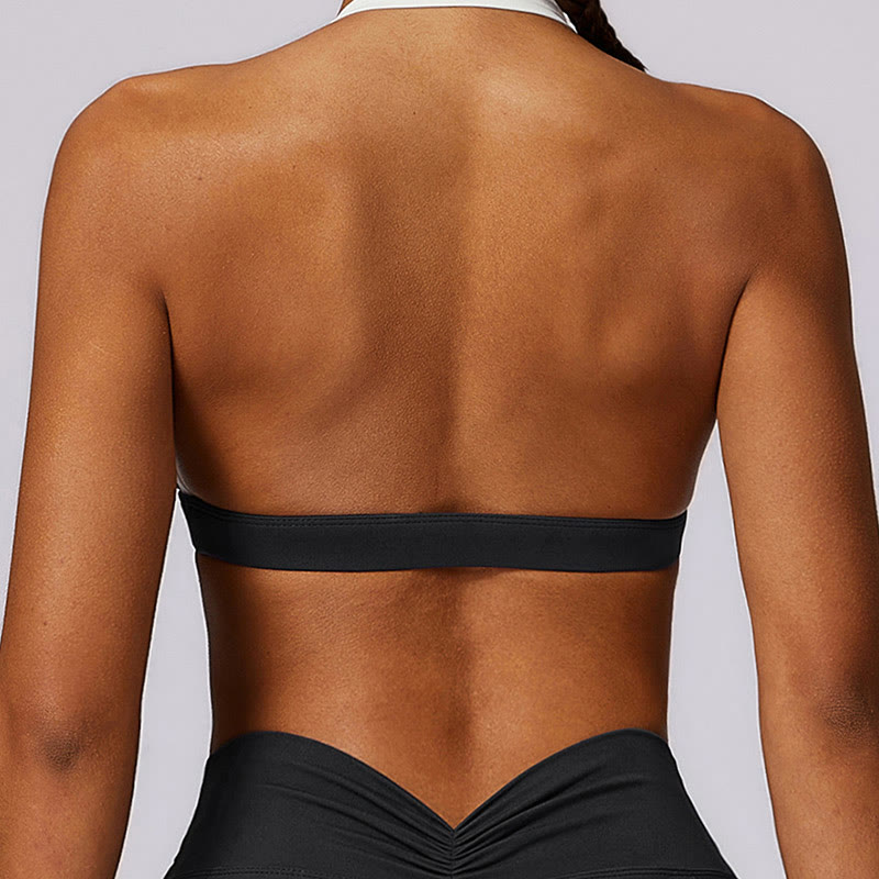 Buddha Stones無地 ホルターネック ブラ 長袖 クロップ タンクトップ パンツ スポーツ フィットネス ジム ヨガ 衣装 - image 22