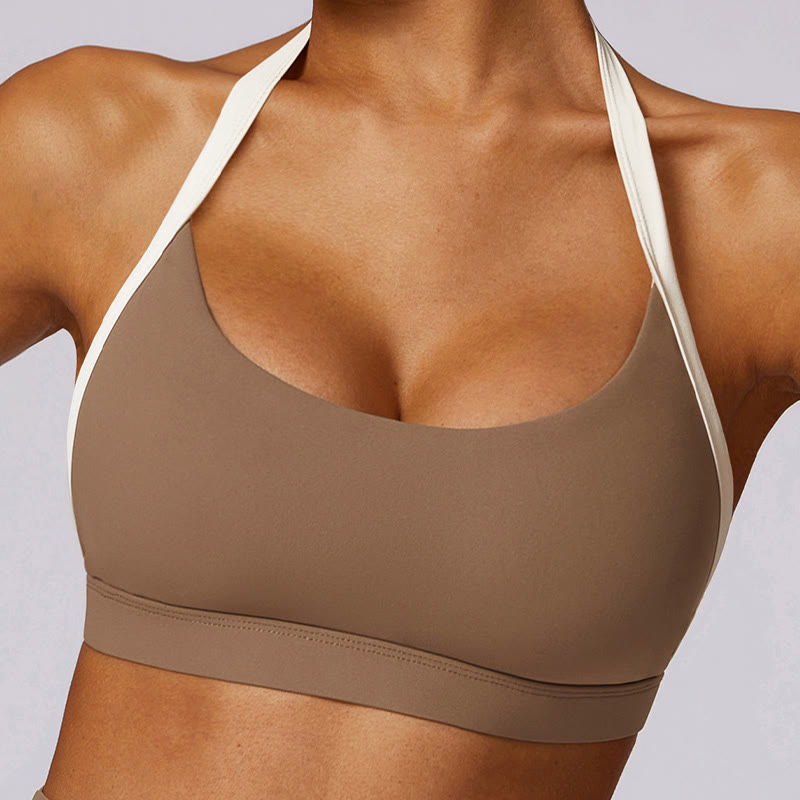 Buddha Stones無地 ホルターネック ブラ 長袖 クロップ タンクトップ パンツ スポーツ フィットネス ジム ヨガ 衣装 - image 40