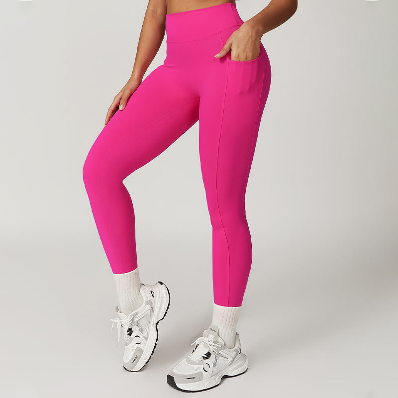 Buddha Stones無地 ホルターネック ブラ 長袖 クロップ タンクトップ パンツ スポーツ フィットネス ジム ヨガ 衣装 - ローズレッド - パンツ - US6、 UK/AU10、 EU38 (XL) - image 65