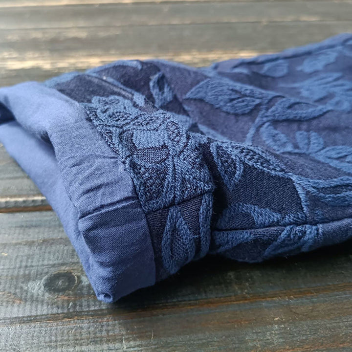 Buddha StonesフラワージャカードVネックロングスリーブジャケット - image 13