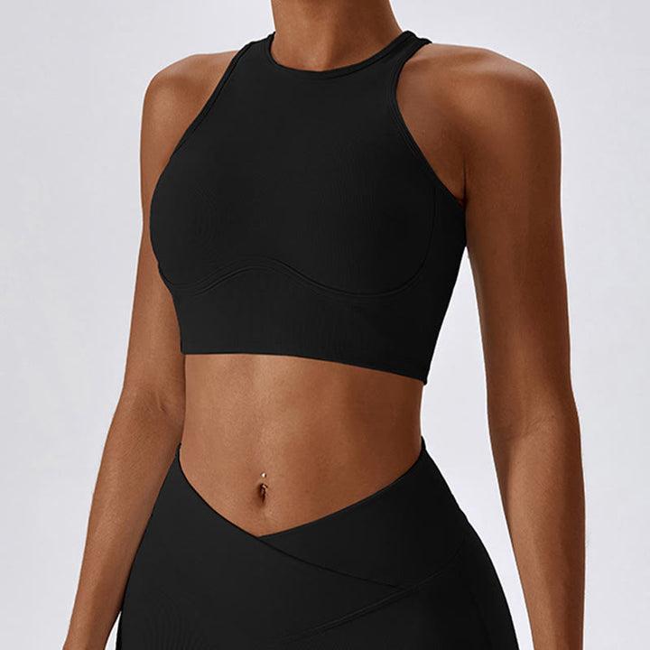 Buddha Stonesノースリーブ クロップ タンクトップ フレアパンツ スポーツ フィットネス ヨガ - image 16