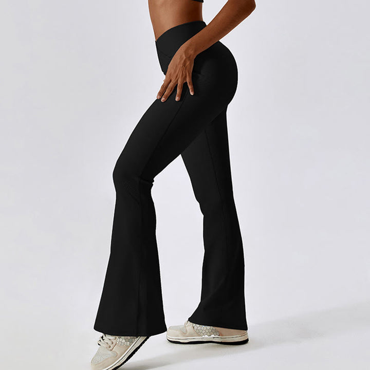 Buddha Stonesノースリーブ クロップ タンクトップ フレアパンツ スポーツ フィットネス ヨガ