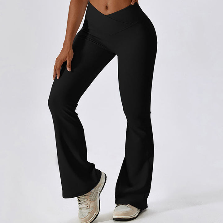 Buddha Stonesノースリーブ クロップ タンクトップ フレアパンツ スポーツ フィットネス ヨガ