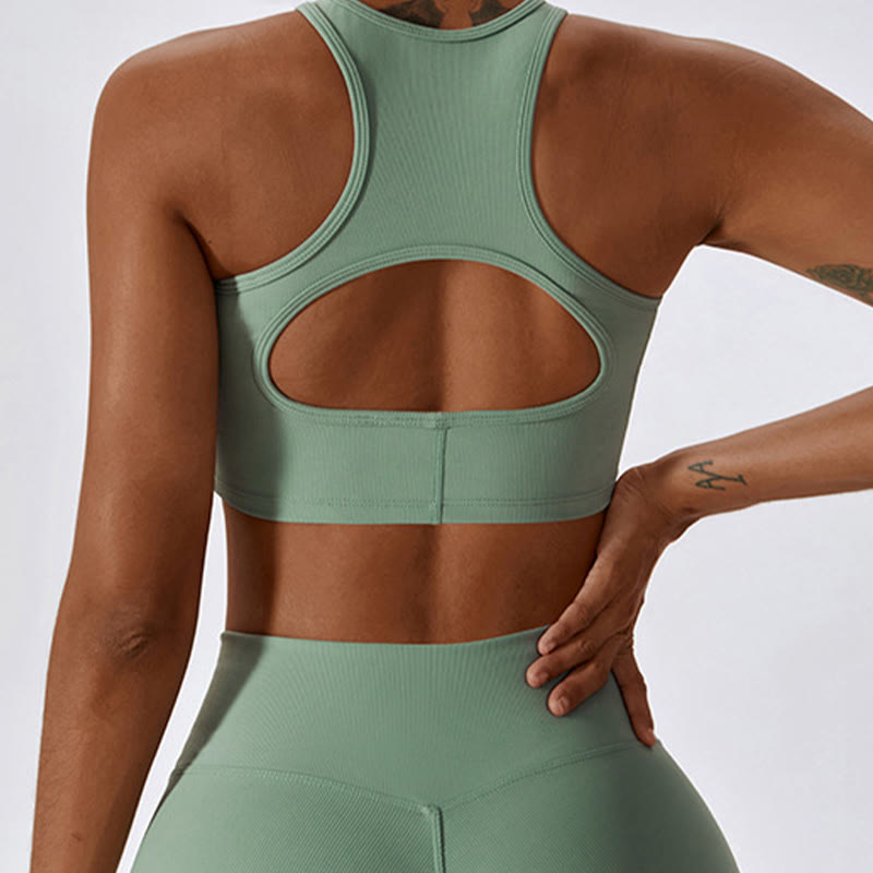 Buddha Stonesノースリーブ クロップ タンクトップ フレアパンツ スポーツ フィットネス ヨガ - image 29