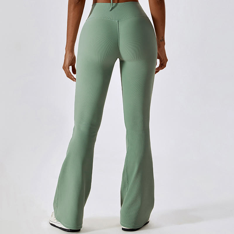 Buddha Stonesノースリーブ クロップ タンクトップ フレアパンツ スポーツ フィットネス ヨガ - image 34