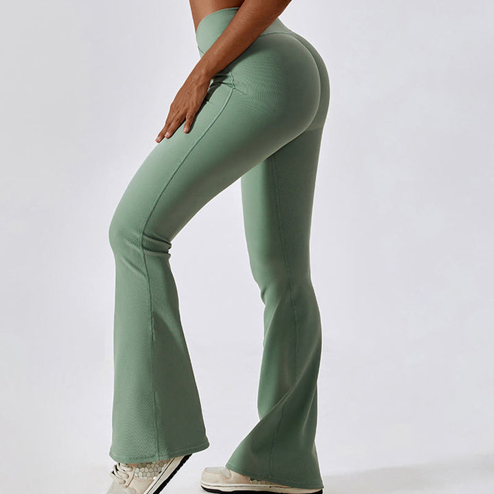 Buddha Stonesノースリーブ クロップ タンクトップ フレアパンツ スポーツ フィットネス ヨガ - image 33