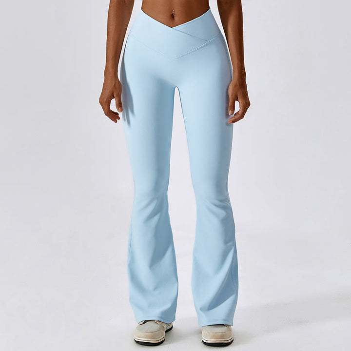 Buddha Stonesノースリーブ クロップ タンクトップ フレアパンツ スポーツ フィットネス ヨガ