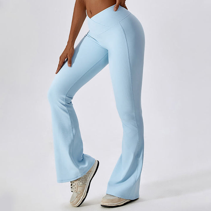 Buddha Stonesノースリーブ クロップ タンクトップ フレアパンツ スポーツ フィットネス ヨガ - image 45