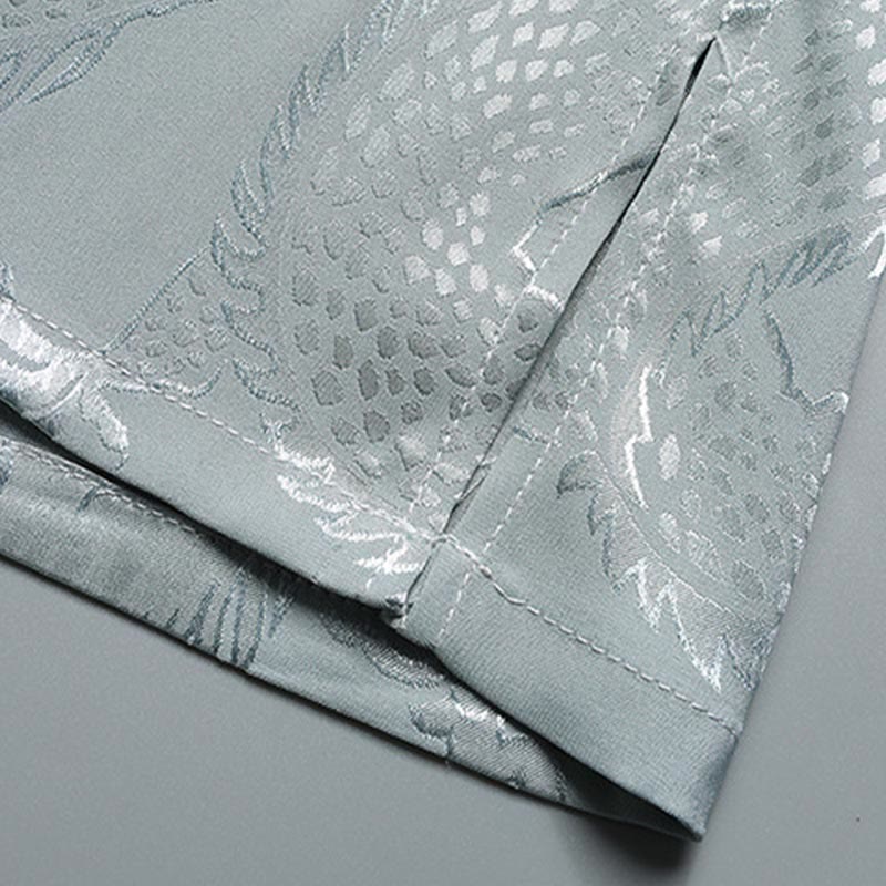 Buddha Stones龍柄唐装漢服伝統制服半袖トップスパンツ服装メンズセット - image 11